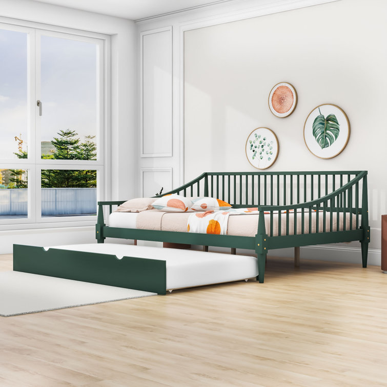 Red Barrel Studio® Kimesha Full Size Wood Daybed with Twin Size Trundle